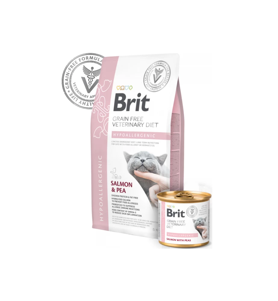 Brit Grain Free Veterinary Diet Hypoallergenic 4 Brit Grain Free Veterinary Diet Hypoallergenic - Afbeelding 2