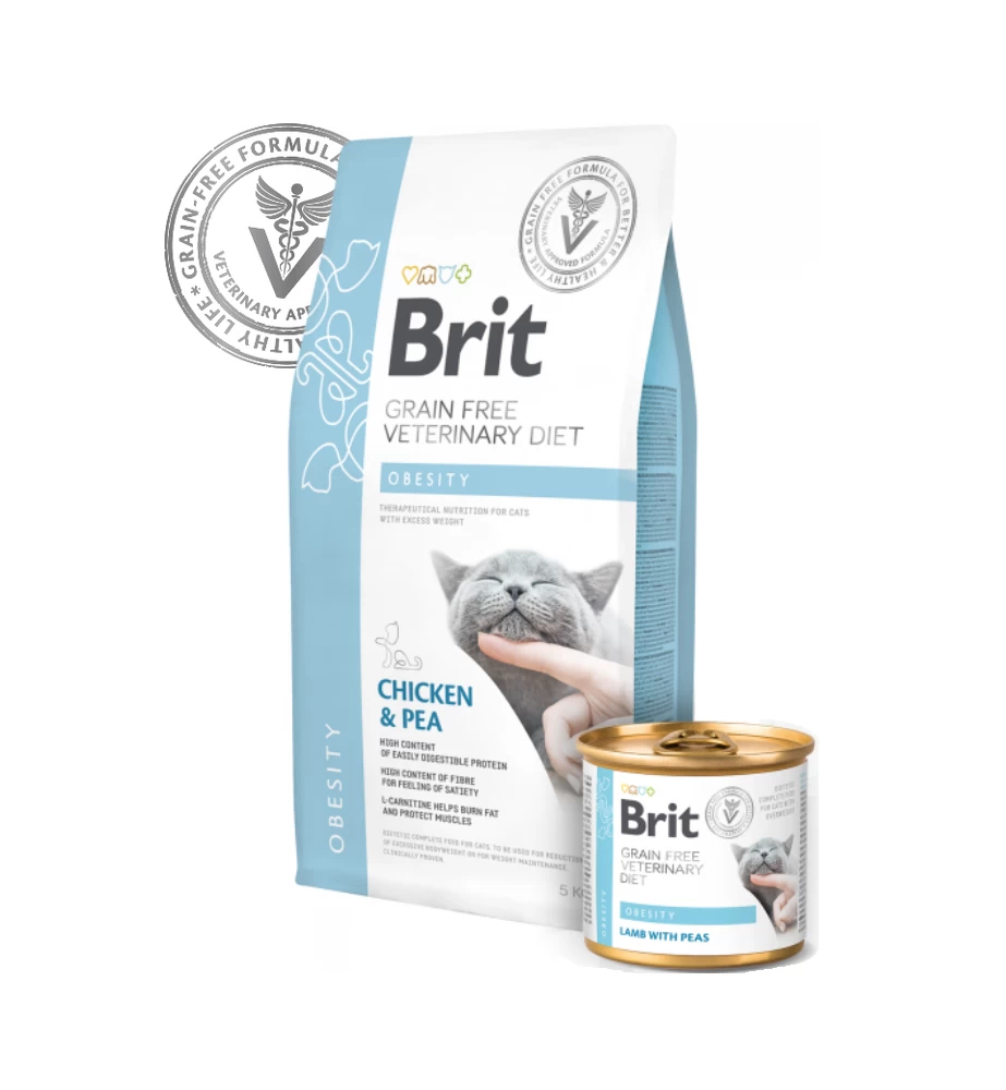 Brit Grain Free Veterinary Diet Obesity Blik - 6 X 200 Gram 4 Brit Grain Free Veterinary Diet Obesity Blik - 6 X 200 Gram - Afbeelding 2
