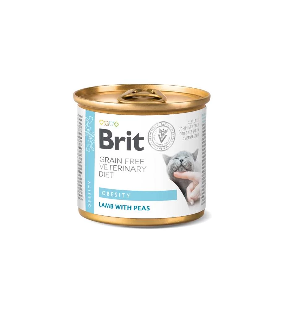 Brit Grain Free Veterinary Diet Obesity Blik - 6 X 200 Gram 3 Brit Grain Free Veterinary Diet Obesity Blik - 6 X 200 Gram