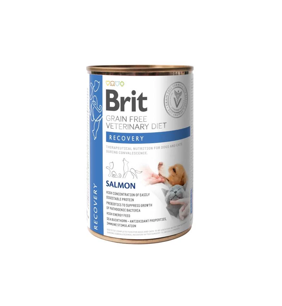 Brit Grain Free Veterinary Diet Recovery Blik - 6 X 400 Gram 3 Brit Grain Free Veterinary Diet Recovery Blik - 6 X 400 Gram