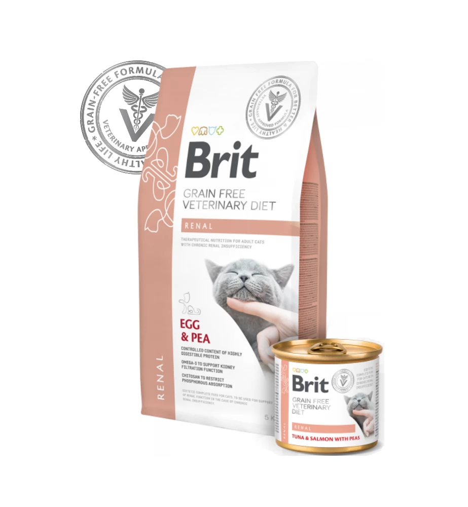 Brit Grain Free Veterinary Diet Renal Blik - 6 X 200 Gram 4 Brit Grain Free Veterinary Diet Renal Blik - 6 X 200 Gram - Afbeelding 2