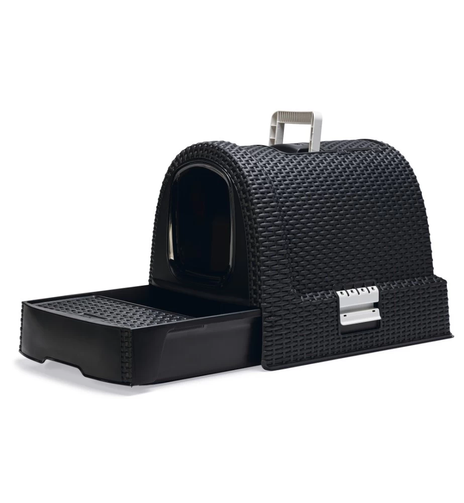 Beeztees Curver Kattenbak Antraciet 4 Beeztees Curver Kattenbak Antraciet - Afbeelding 2