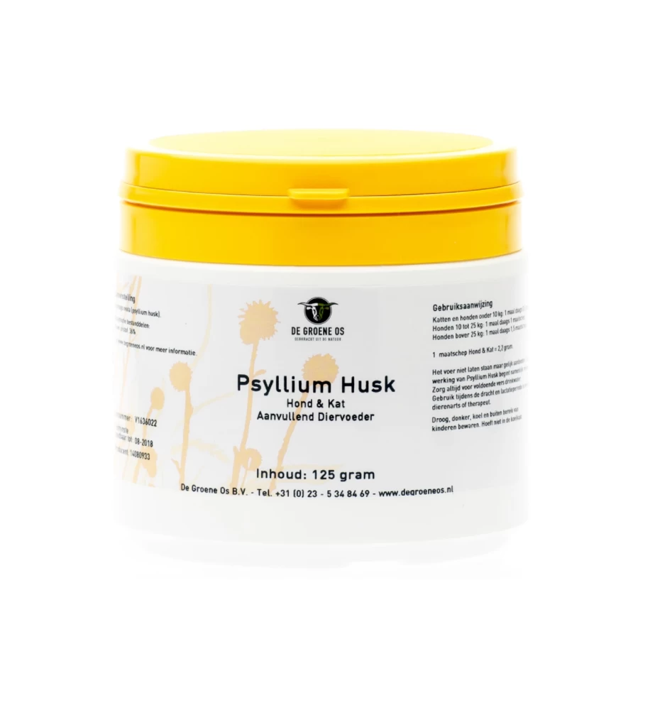 De Groene Os Psyllium Husk - 125 Gram 3 De Groene Os Psyllium Husk - 125 Gram