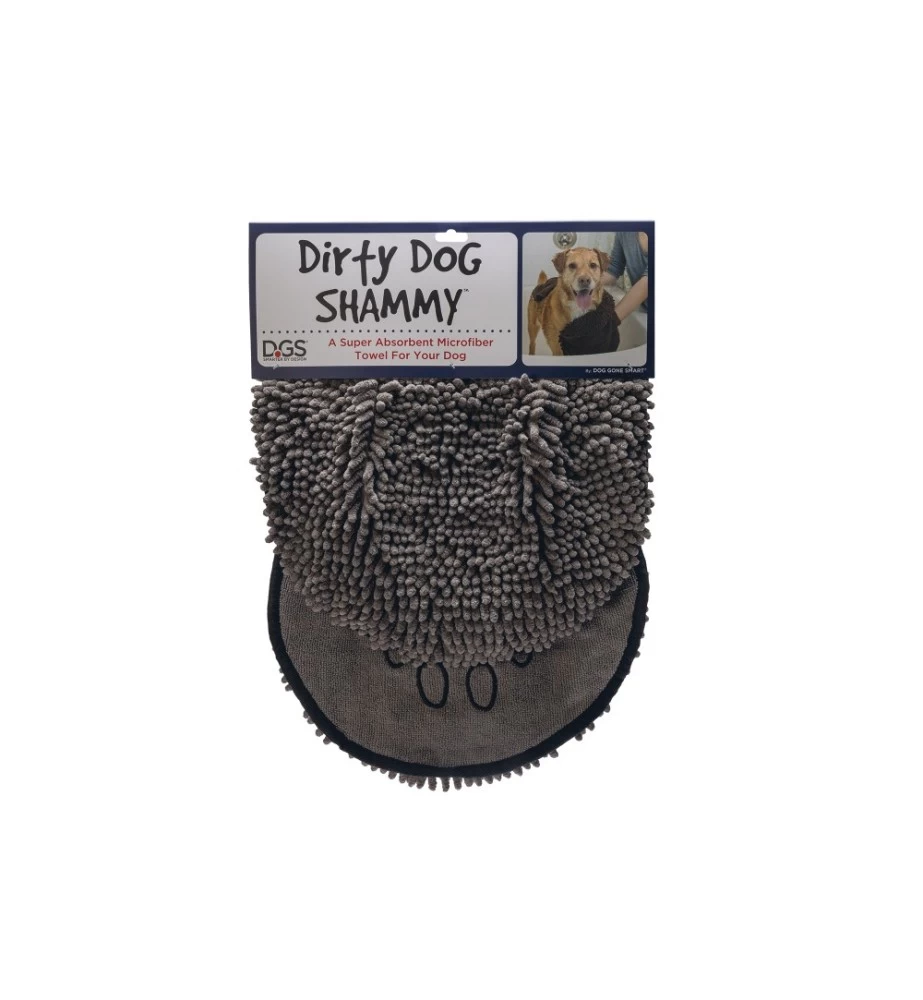 Beeztees Dirty Dog Handdoek Shammy Grijs 4 Beeztees Dirty Dog Handdoek Shammy Grijs - Afbeelding 3