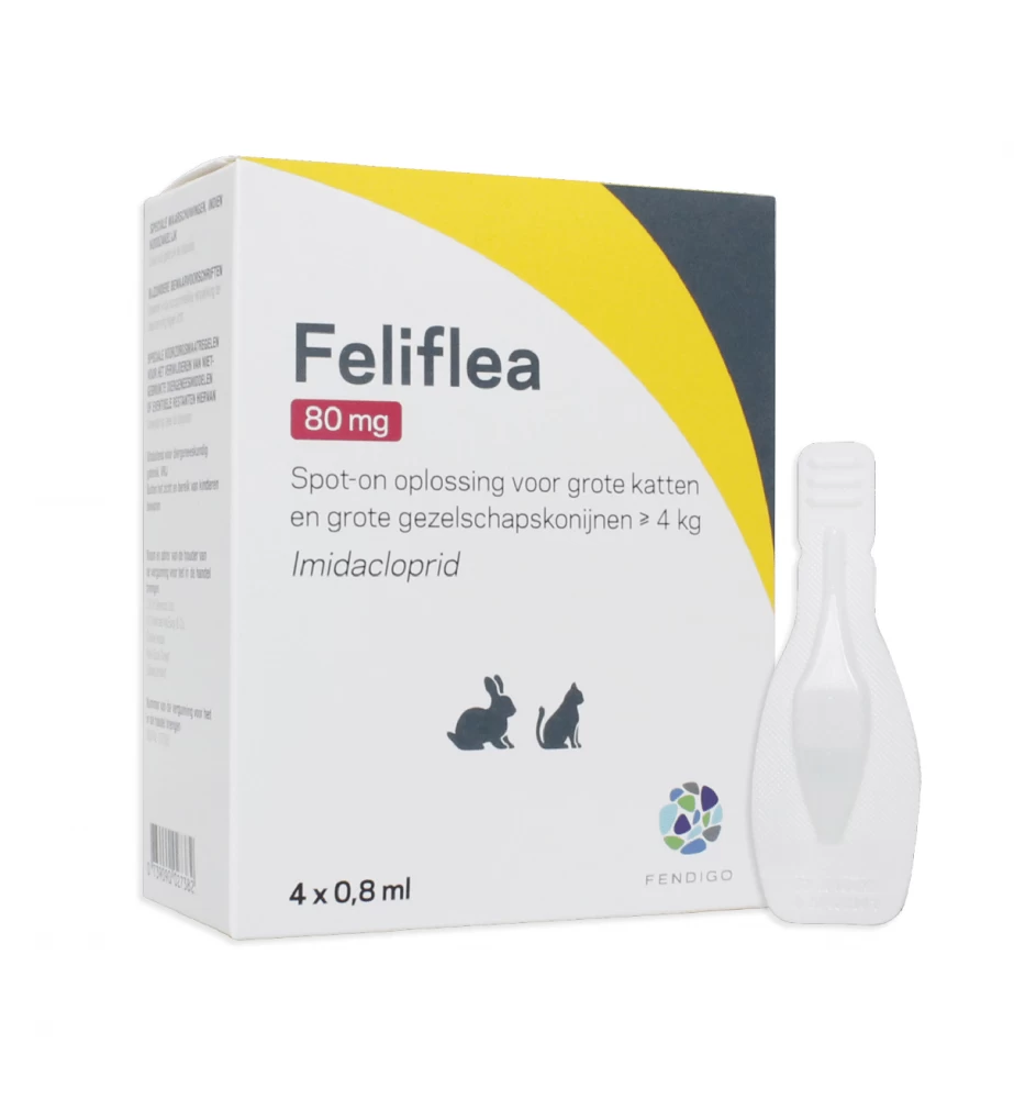 FeliFlea 80 Mg (Kat & Konijn +4 Kg) - 4 Pipetten 3 FeliFlea 80 Mg (Kat & Konijn +4 Kg) - 4 Pipetten