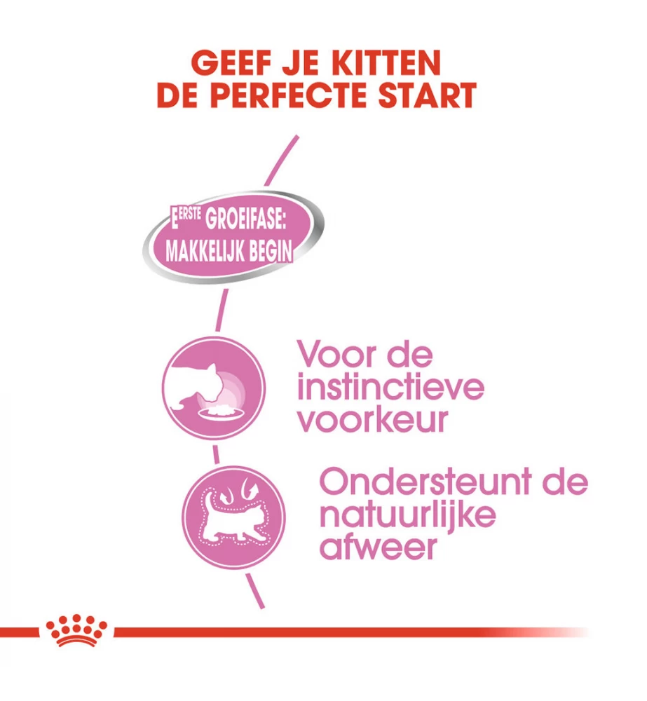 Royal Canin Mother & Babycat Mousse - 12 X 195 Gram 6 Royal Canin Mother & Babycat Mousse - 12 X 195 Gram - Afbeelding 4