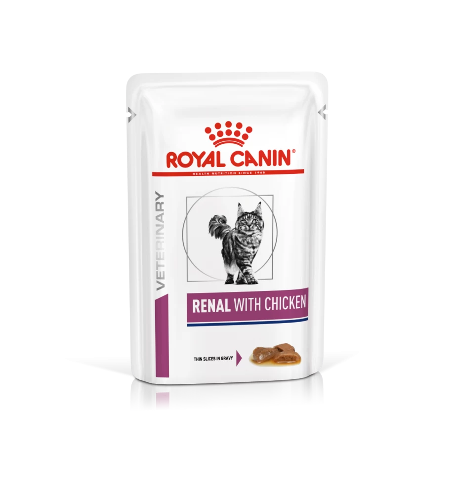 Royal Canin Renal Kip Portie (Morsels In Gravy) - 12 X 85 Gram 3 Royal Canin Renal Kip Portie (Morsels In Gravy) - 12 X 85 Gram