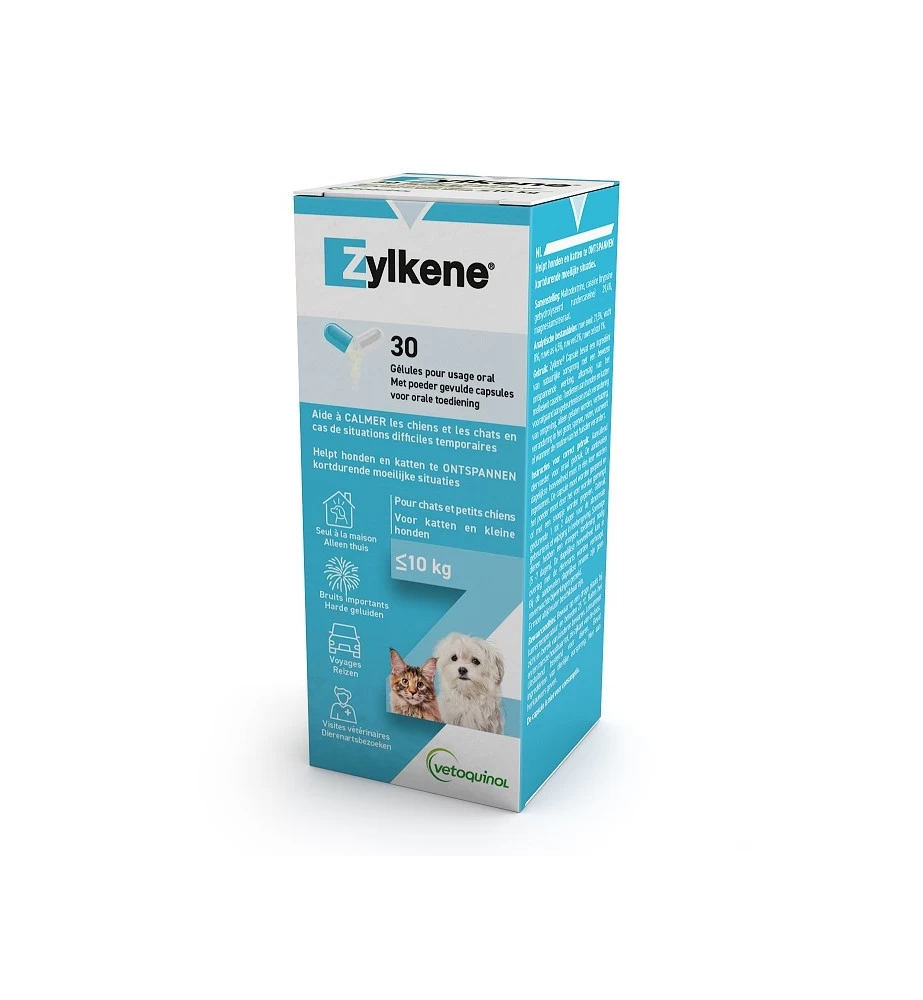 Vetoquinol Zylkène 75 Mg Capsules (- 10 Kg) 4 Vetoquinol Zylkène 75 Mg Capsules (- 10 Kg) - Afbeelding 2