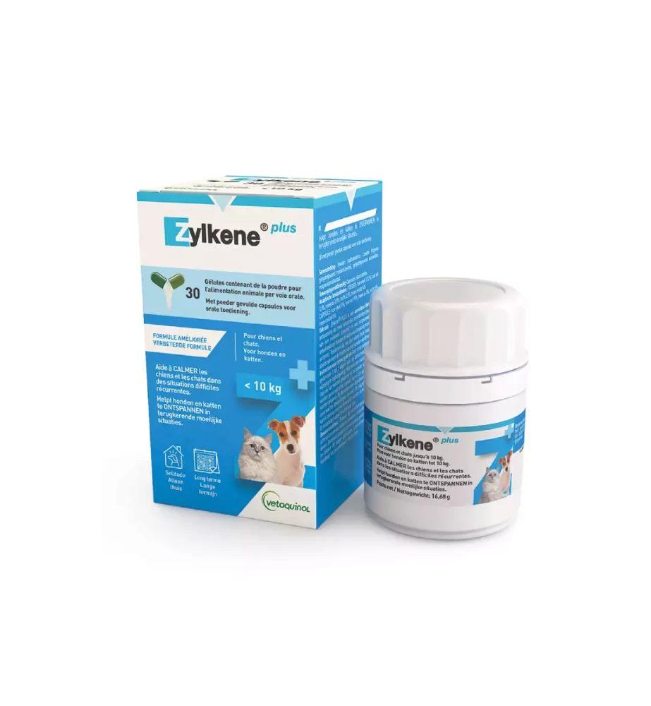 Vetoquinol Zylkene Plus 75 Mg Hond & Kat (-10 Kg) - 30 Capsules 3 Vetoquinol Zylkene Plus 75 Mg Hond & Kat (-10 Kg) - 30 Capsules